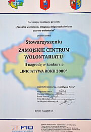 Inicjatywa Roku 2008 - II nagroda